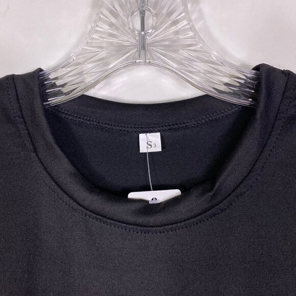 Edgy Street Casual Leopard Lips Soft Black Graphic Short Sleeve Statement Tee - Picture 4 of 6